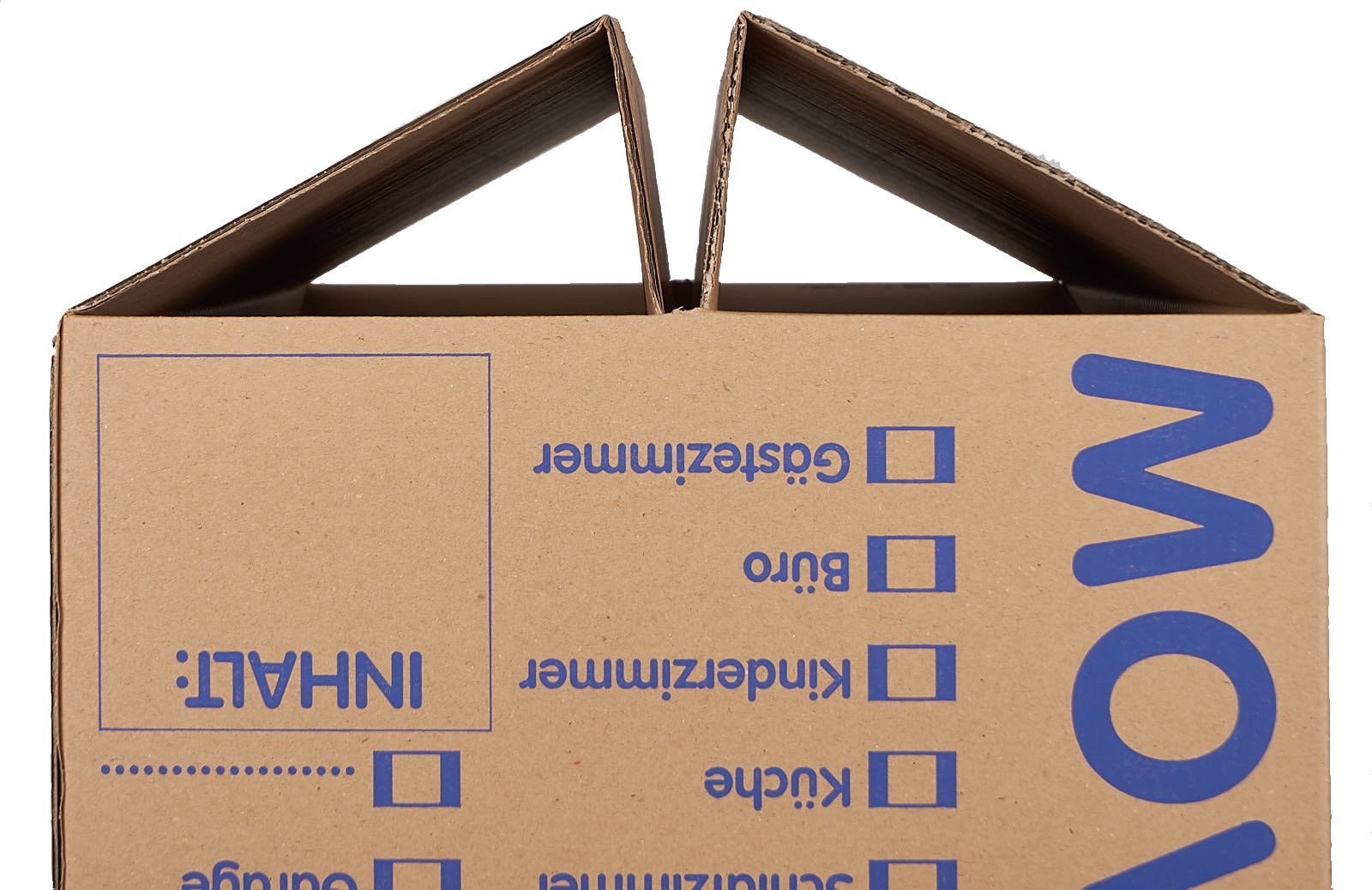 Moving cartons 2-Wavy Moving Boxes stable load 40 KG Double Floor