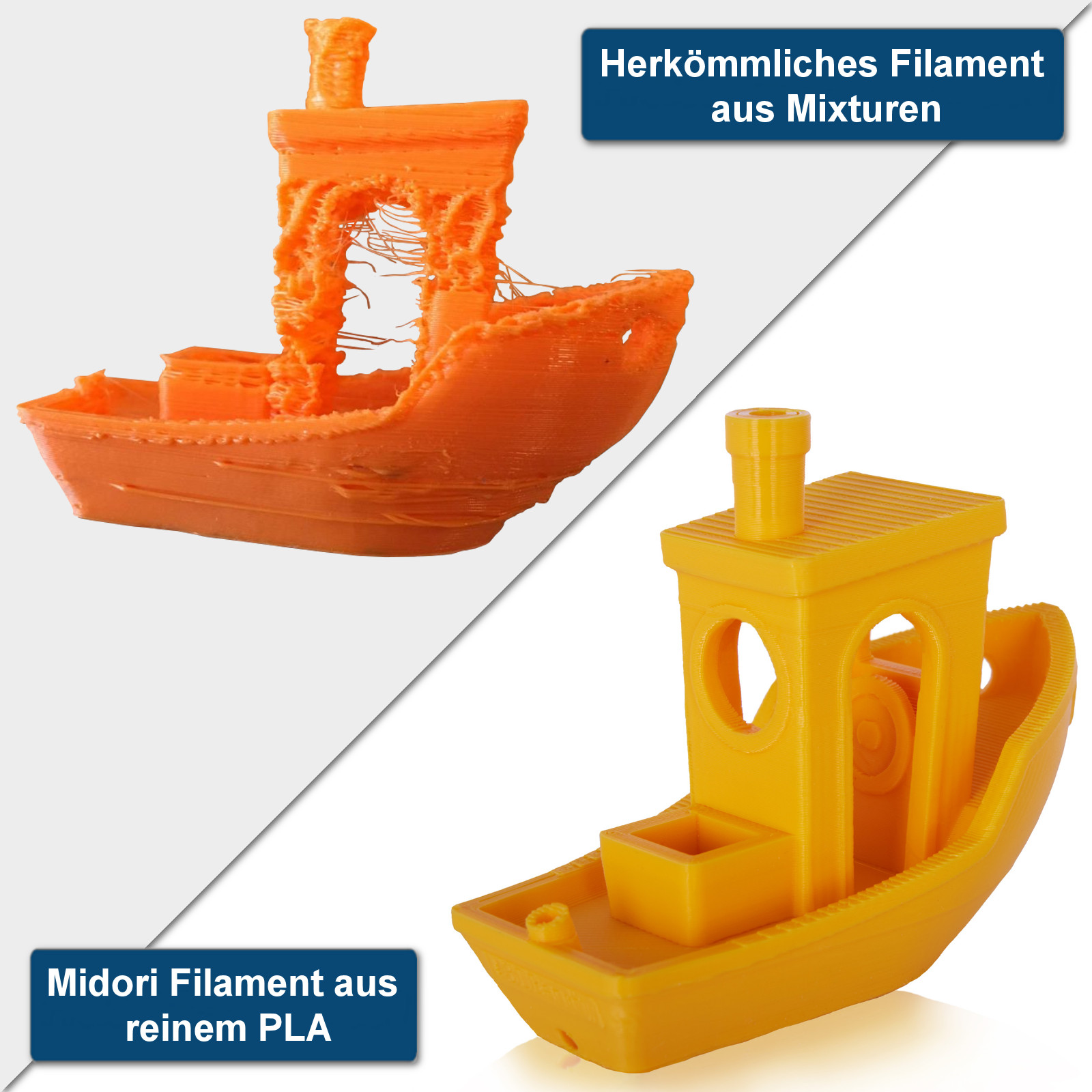 MIDORI® 3D Drucker Filament PLA PETG 1,75mm Spule Rolle 1kg Premium Markenware - Bild 3