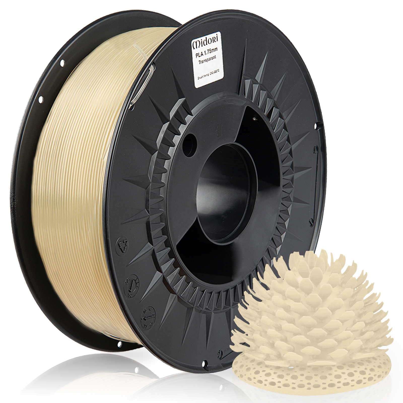 0.05 mm Weiß / Filament 1.75 mm 1 kg Spule PLA Plus 3D Drucker Filament 3D Druckmaterialien Maßgenauigkeit E-DA PLA 