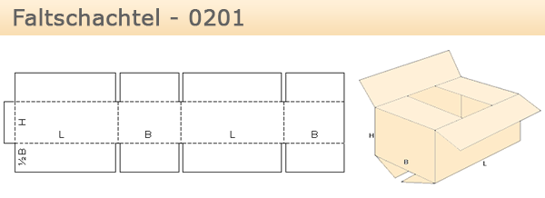 Faltkarton 400 x 300 x 200 mm KK Verpackungen