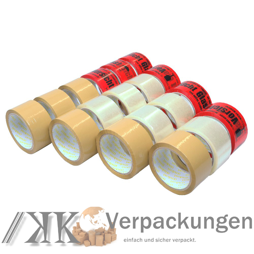 Midori Klebeband Braun PP Packband Paketband Tape 48 mm x 66 m