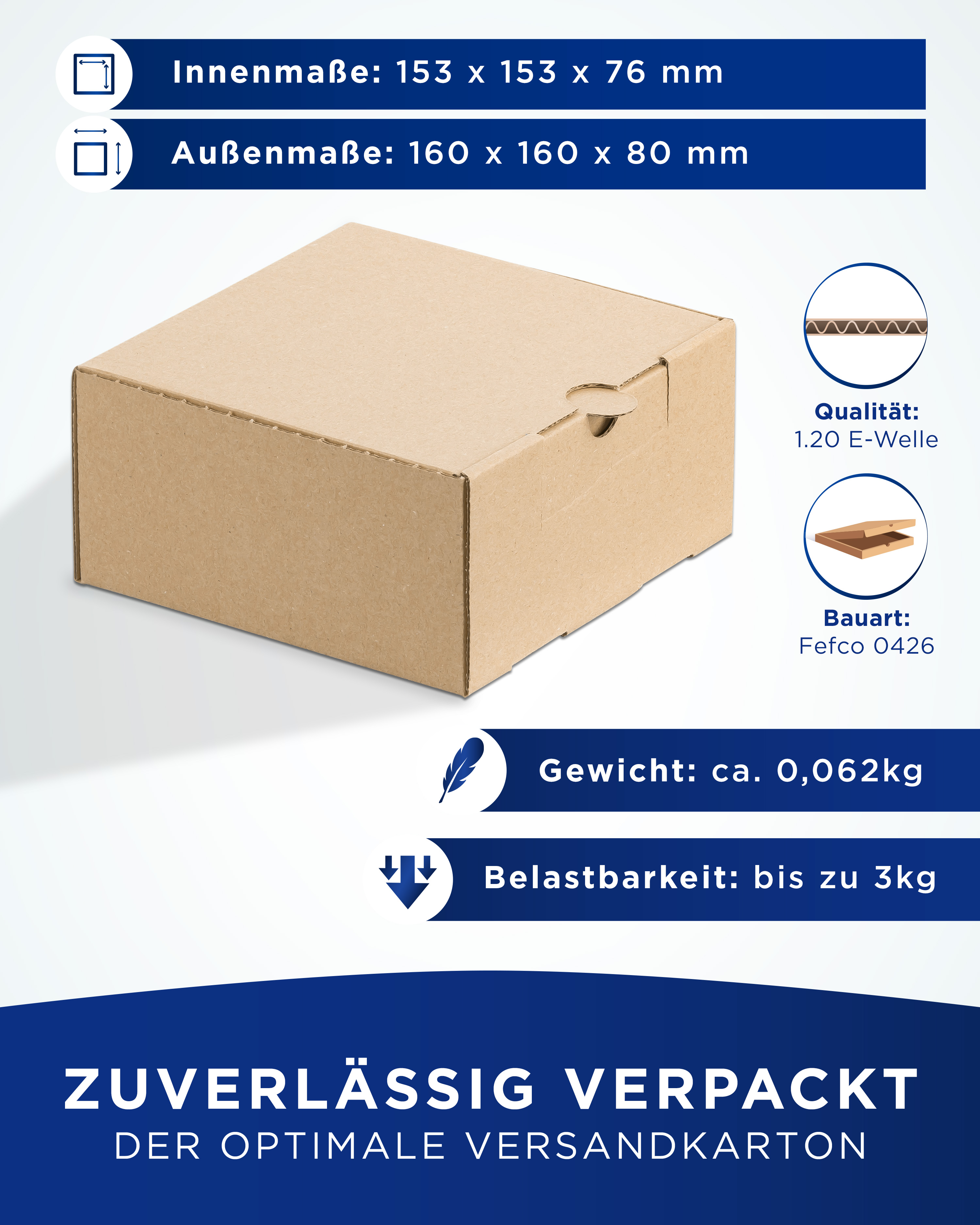 DHL Kleinpaket Faltschachteln Versandkartons Kartons Faltkartons Höhe 8 cm
