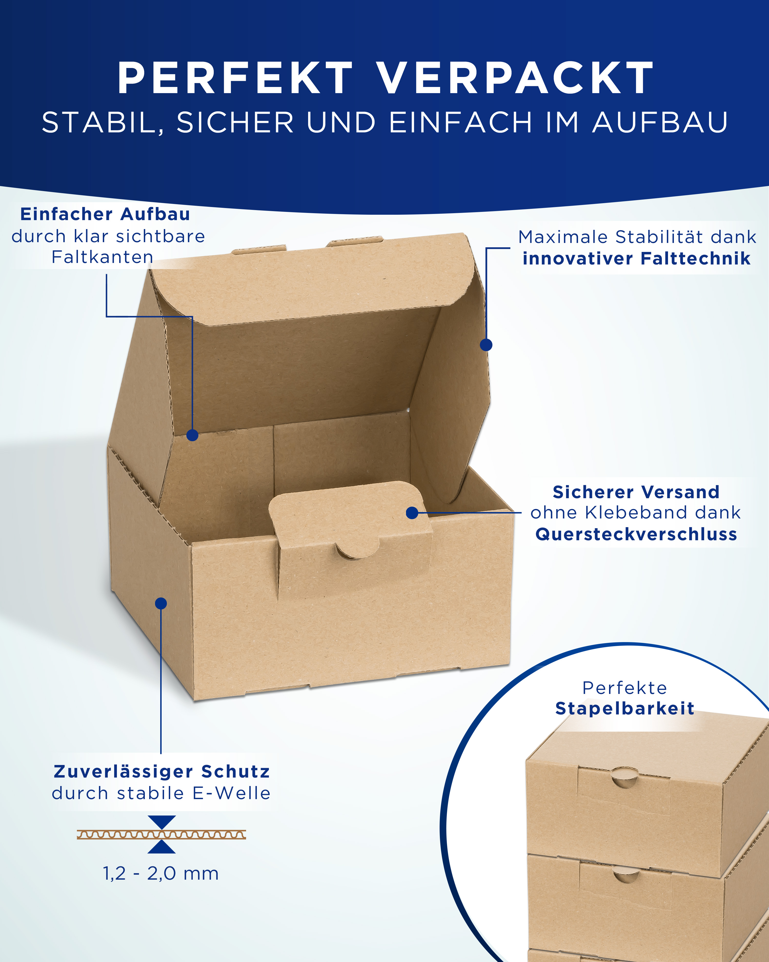 DHL Kleinpaket Faltschachteln Versandkartons Kartons Faltkartons Höhe 8 cm