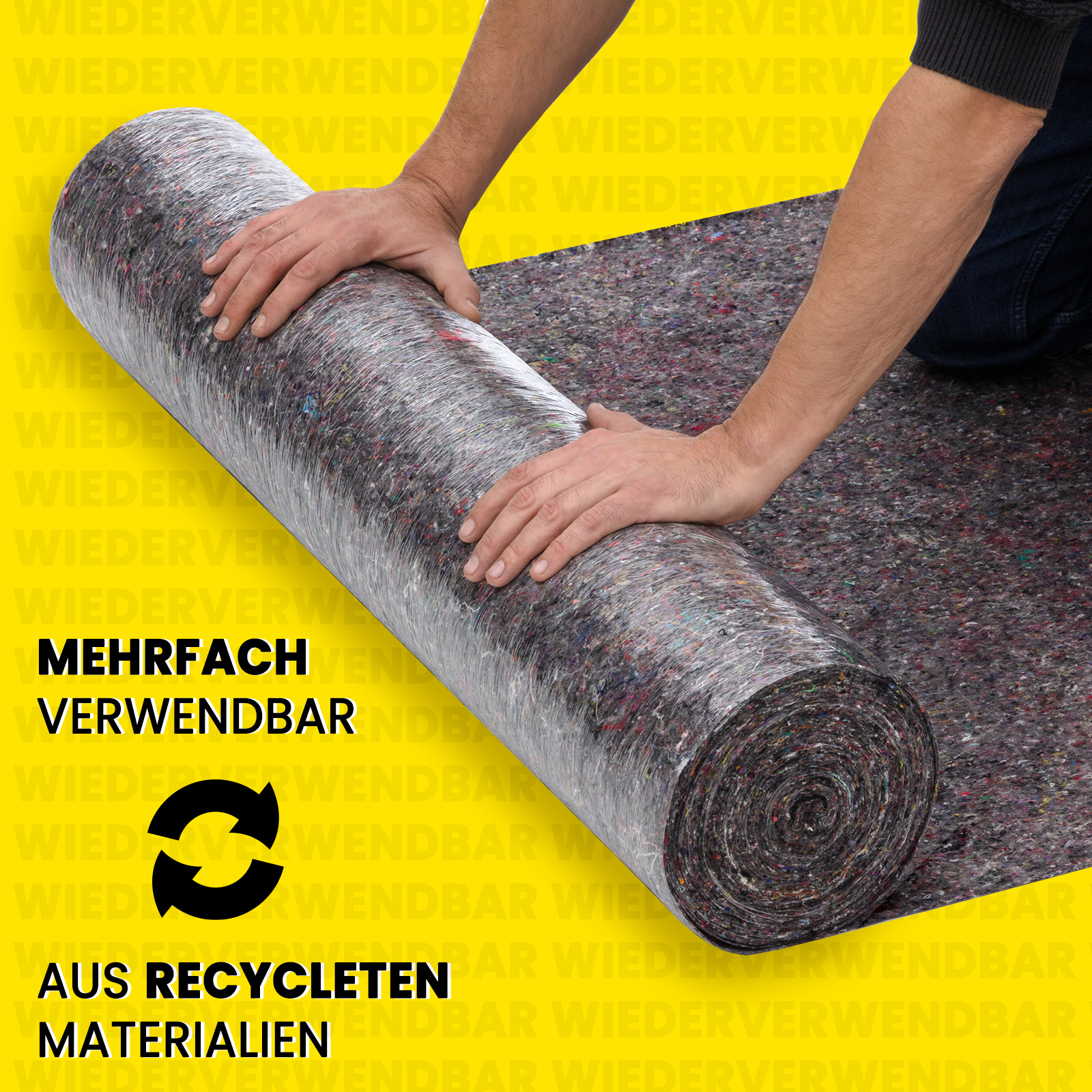 Malervlies Abdeckvlies Schutzvlies 180gm² Anti-Rutsch 5m 10m 15m 20m 25m 50m