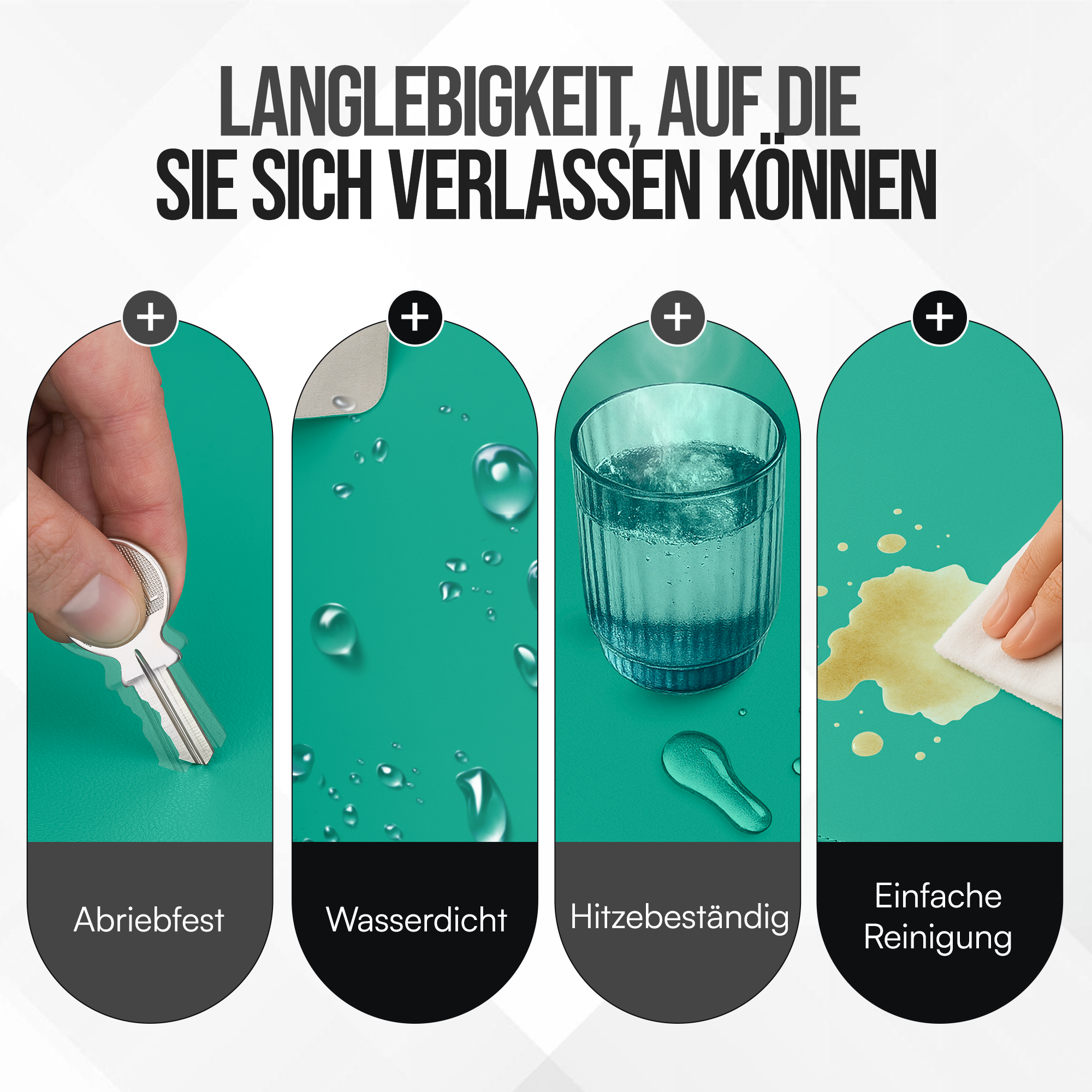 Schreibtischunterlage XXL Mauspad Tischunterlage PU-Leder Randnähte Rutschfest