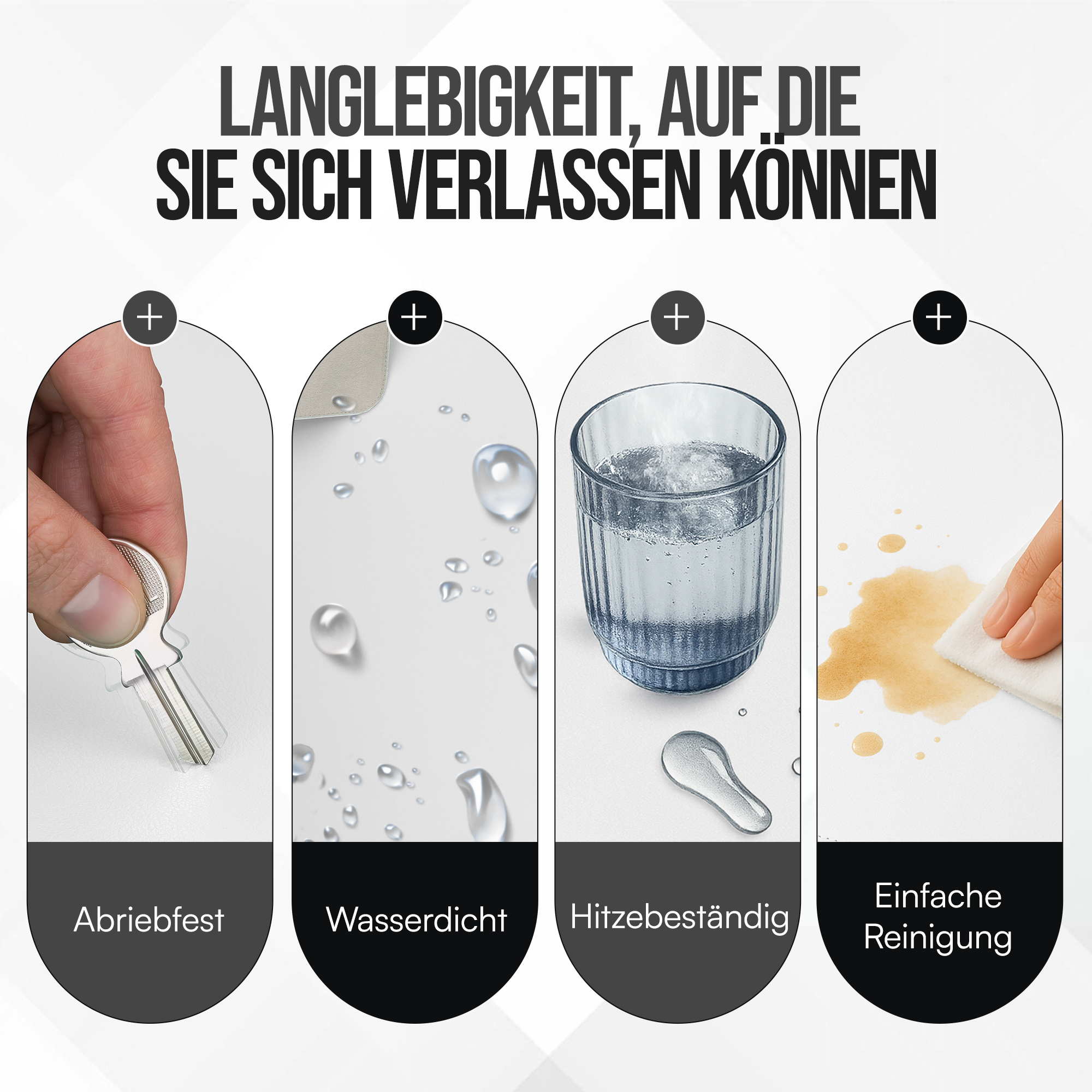 Schreibtischunterlage XXL Mauspad Tischunterlage PU-Leder Randnähte Rutschfest