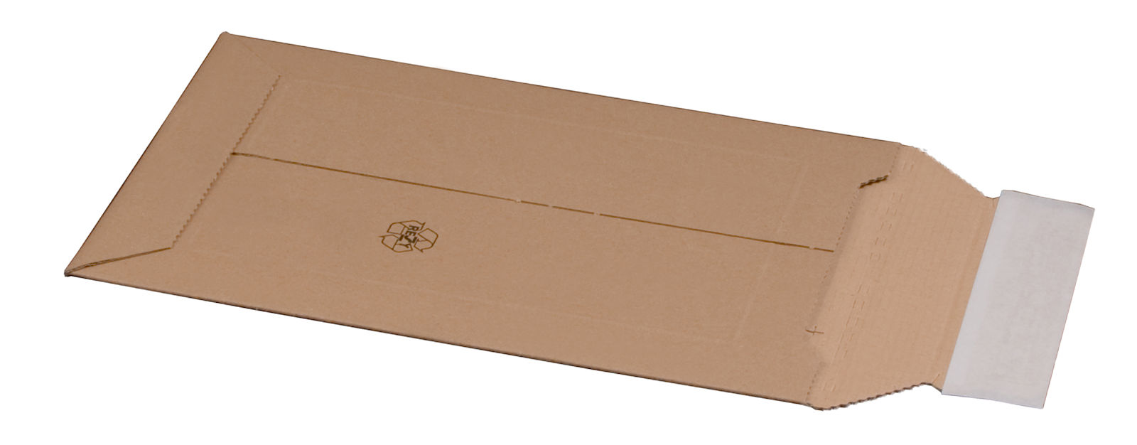 Versandtasche Wellpappe Karton Versandverpackung selbstklebend Aufreißfaden