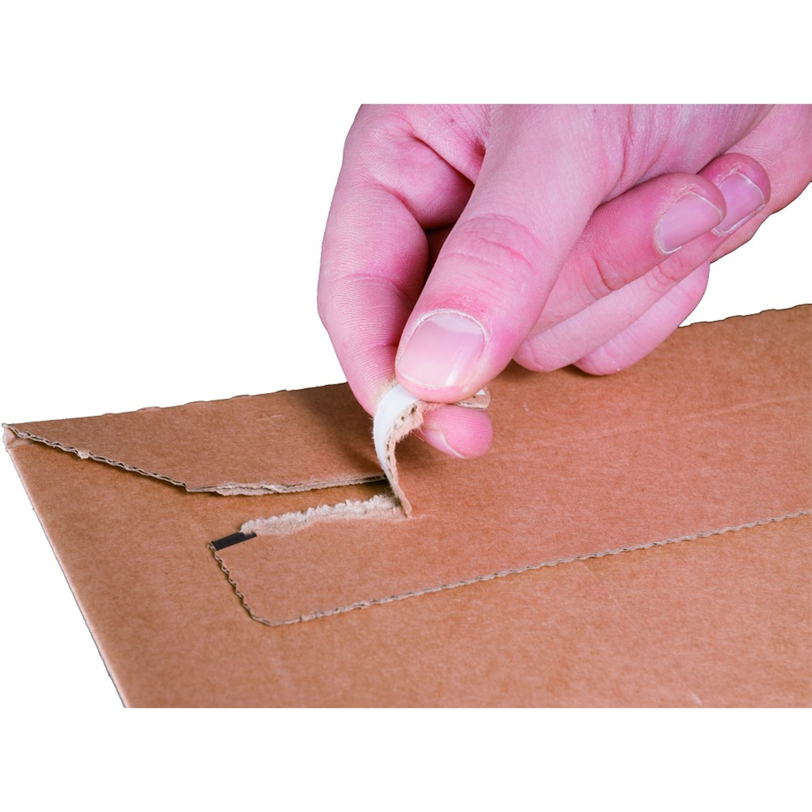 Versandtasche Wellpappe Karton Versandverpackung selbstklebend Aufreißfaden