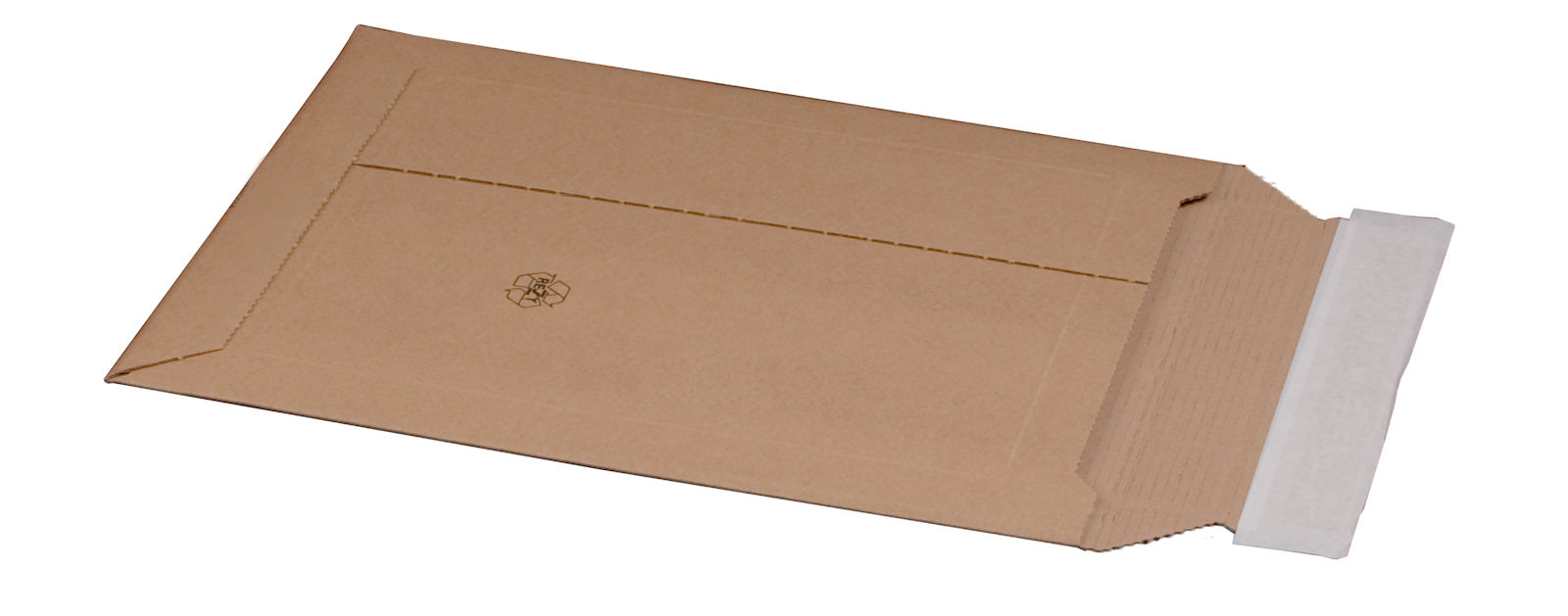 Versandtasche Wellpappe Karton Versandverpackung selbstklebend Aufreißfaden