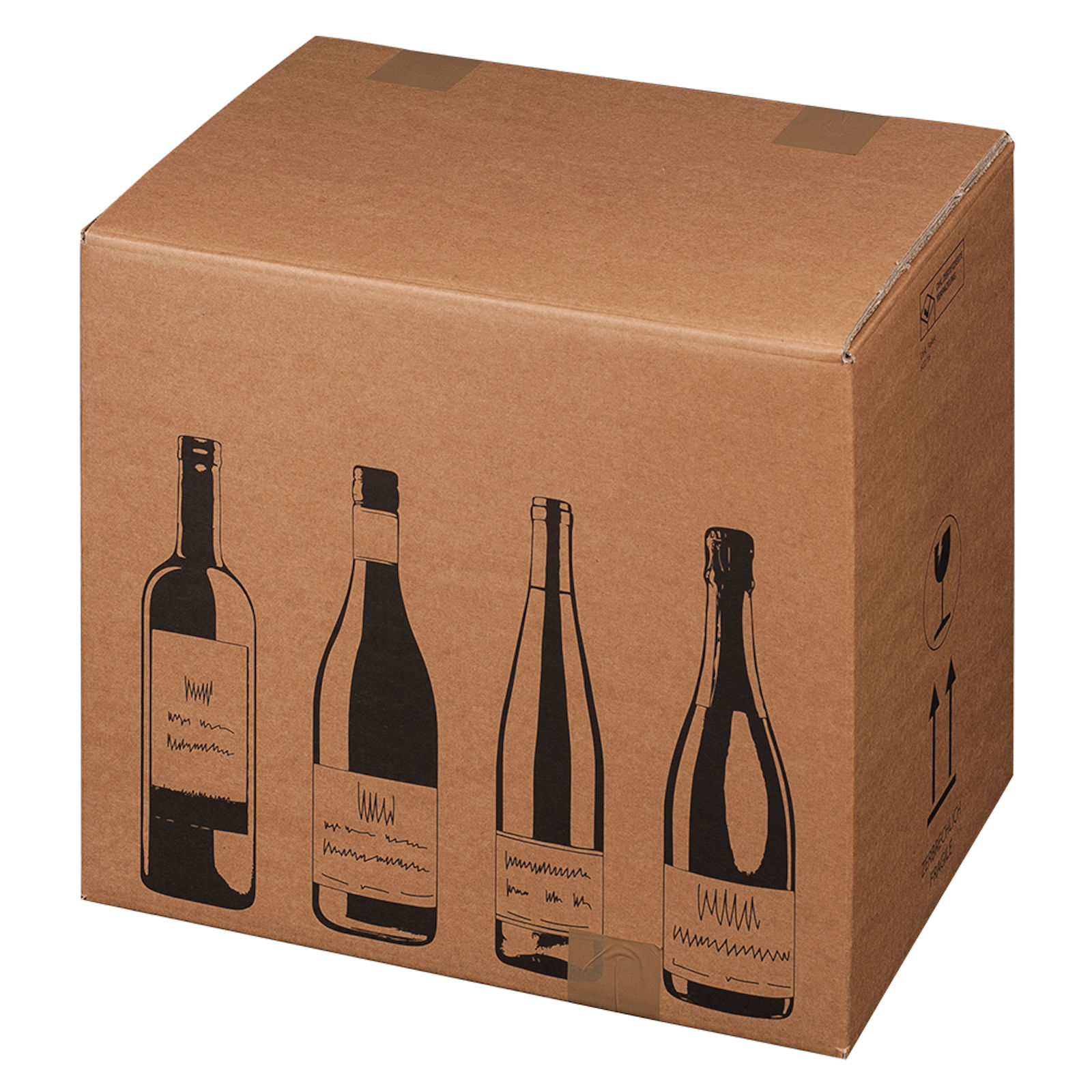 Weinversandkarton für 12 Flaschen Wein Karton Flaschen DHL UPS zertifiziert
