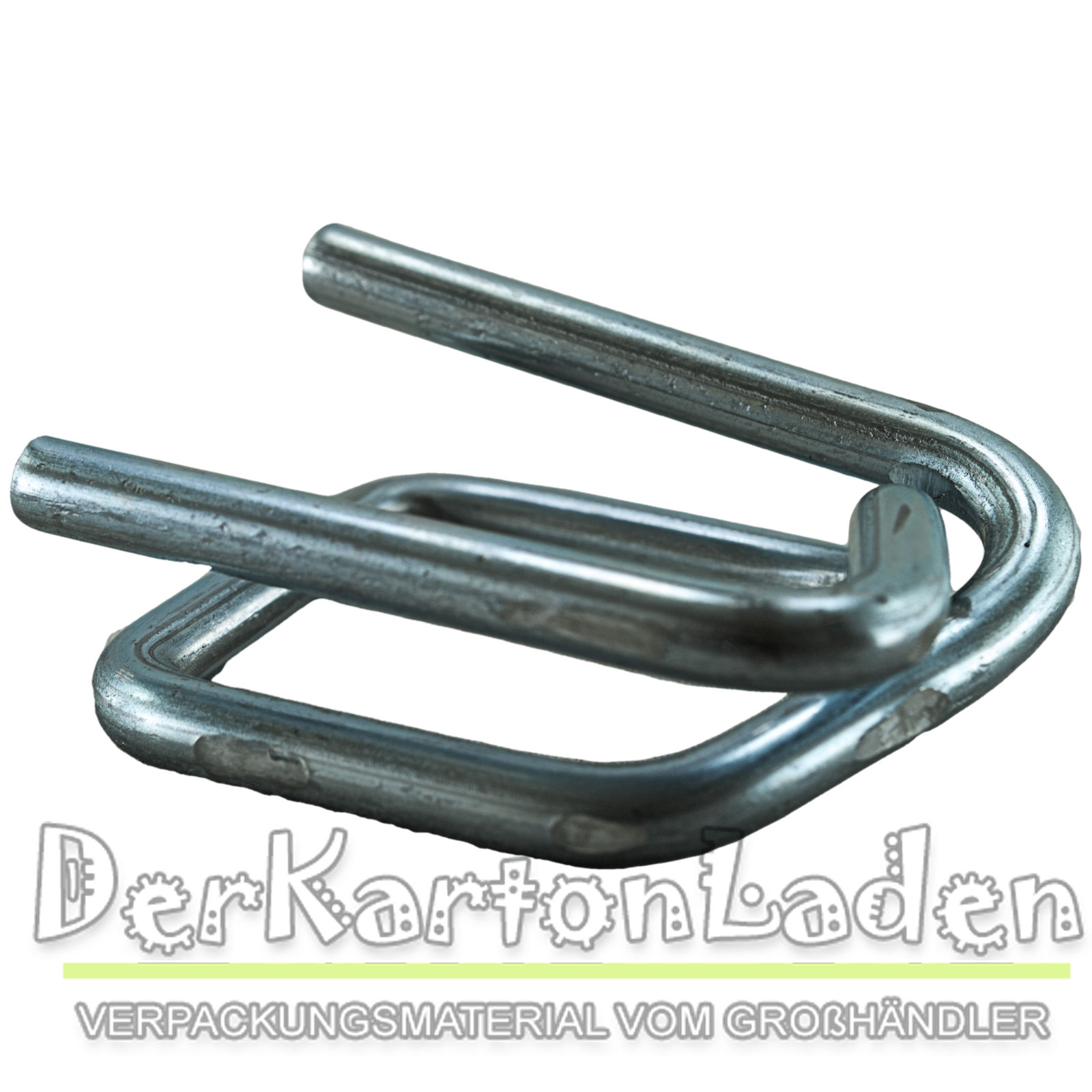 Metallklemmen phosphatiert - Verschlüsse für GrizzlyStrap® Umreifungsband PES gewebt - Grönheit & Weigel Onlineshop