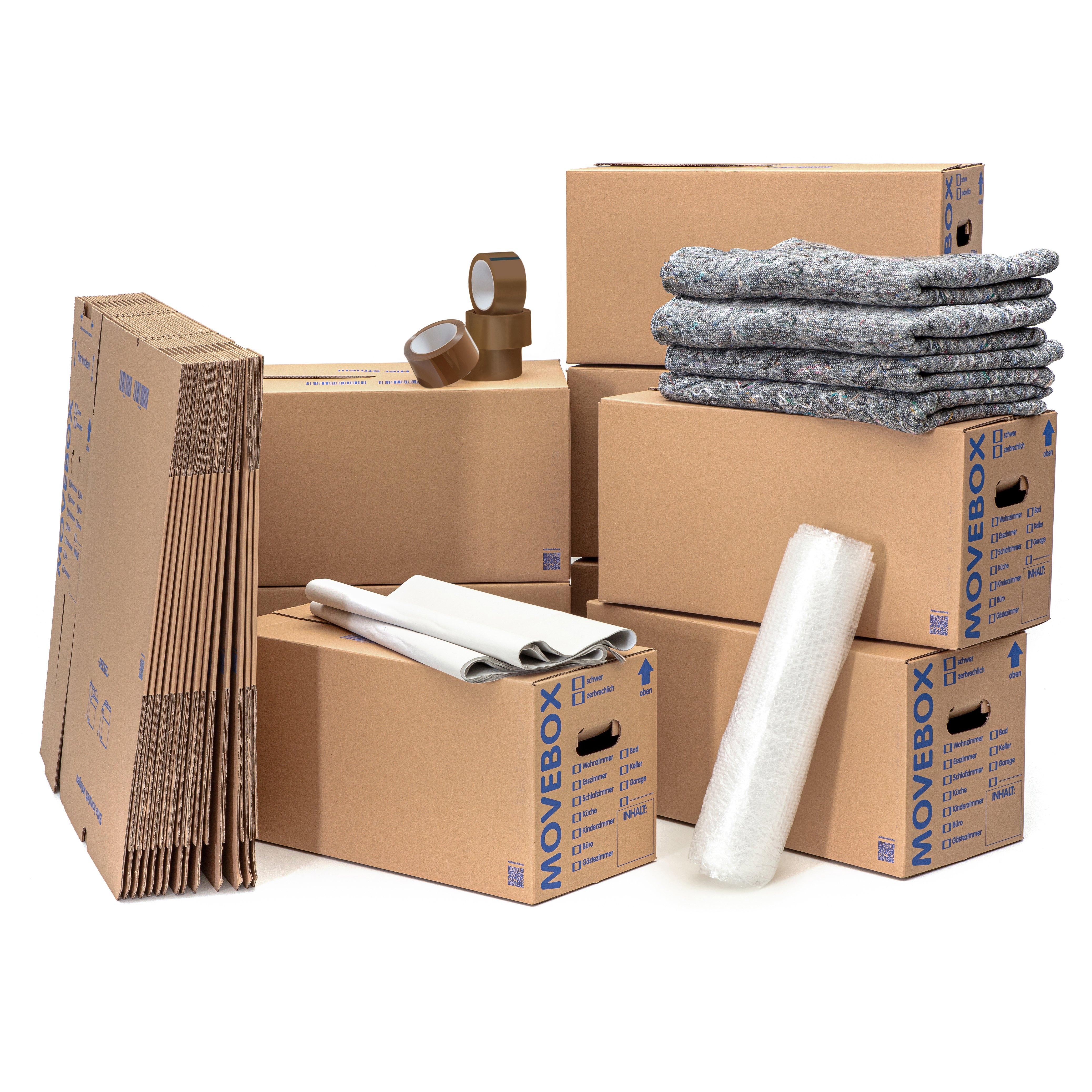 Umzugspakete Umzugssets Umzugsmaterial Umzugskartons 1 bis 5 Zimmer Wohnung Haus