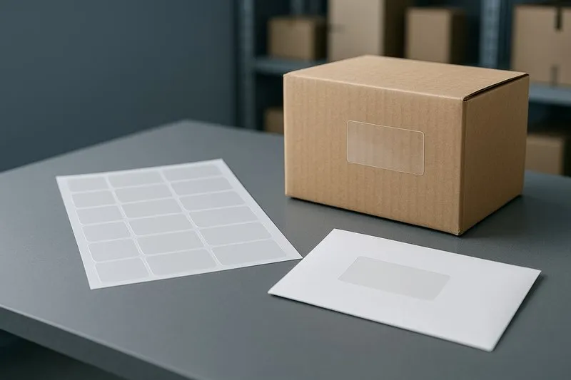 Adressetiketten Transparent kaufen - KK Verpackungen