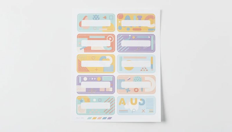 Was sind ablösbare Adressetiketten?