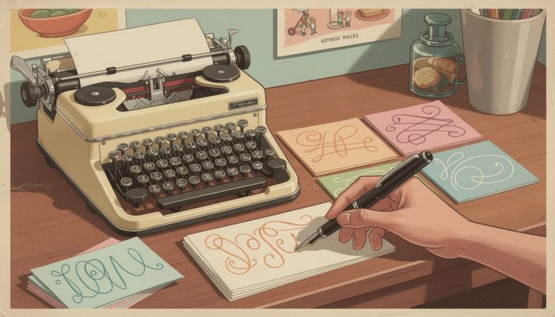 Praktische Tipps zur Handbeschriftung von Adressetiketten.