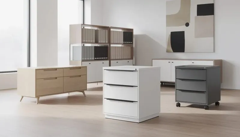 Kaufberatung für Aktenschränke mit verschiedenen Modellen.
