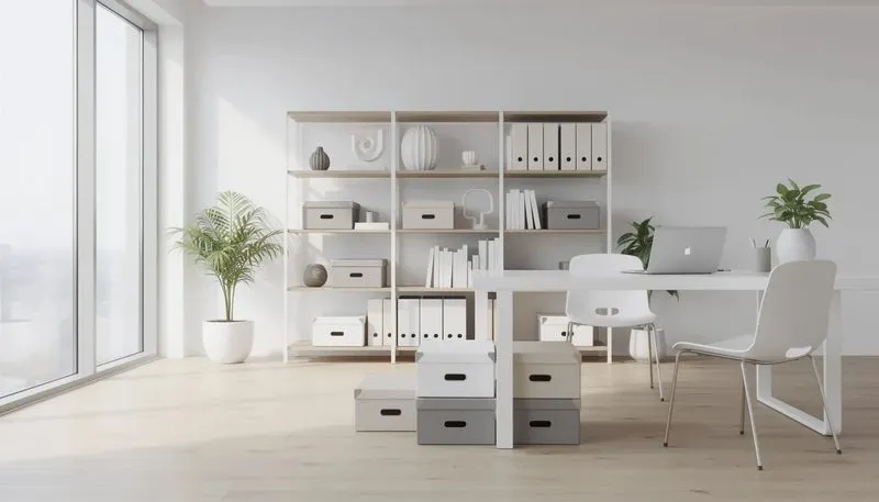 Effektive Nutzung von Archivboxen im Büroalltag.