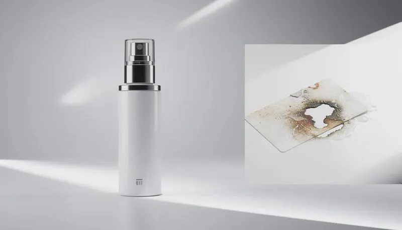 Ein Etikettenlöser entfernt hartnäckige Rückstände von einer Oberfläche.