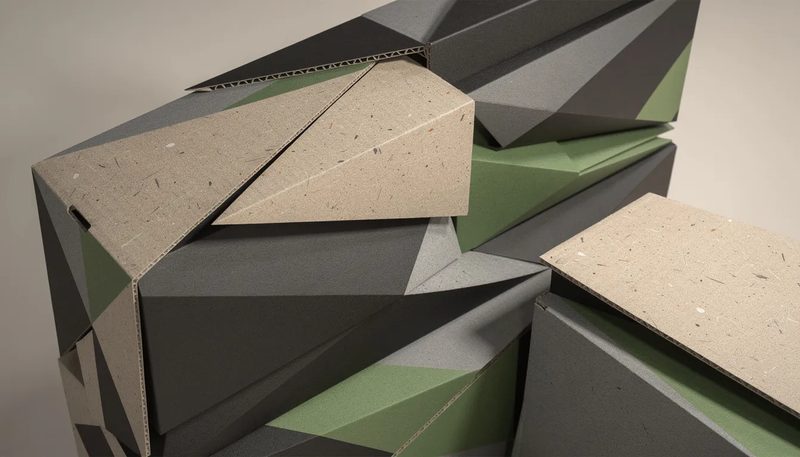 Umweltfreundliche Felgenkartons aus recycelbaren Materialien.