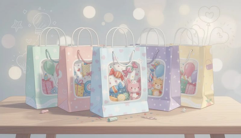 Personalisierte Geschenktüten mit Druck für besondere Anlässe.