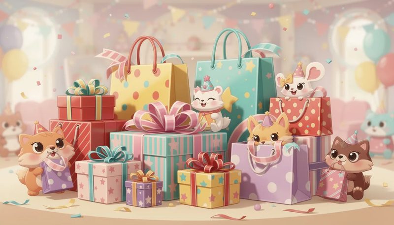 Vielfalt an Geschenkverpackungen