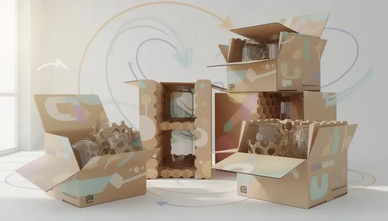 Tipps für die optimale Verpackung von Gläsern in Gläserkartons.