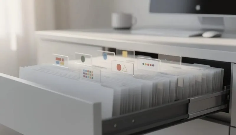 Beschriftung und Organisation Ihr Hängeordner