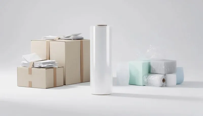 Vergleich der Handstretchfolie mit anderen Verpackungslösungen hinsichtlich Effizienz.