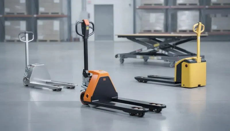 Verschiedene Arten von Hubwagen