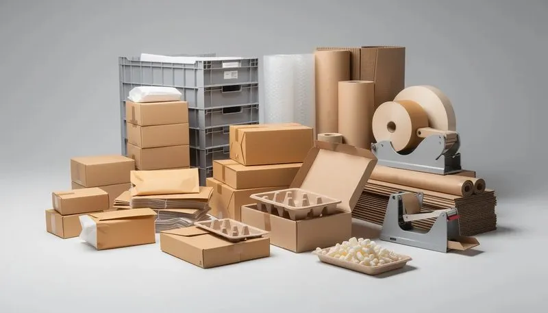 Zusätzliche Verpackungslösungen und Zubehör für den Versand.