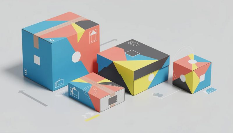 Design-Tipps für bedruckte Kartons, einschließlich Logo-Platzierung und Farbwahl.