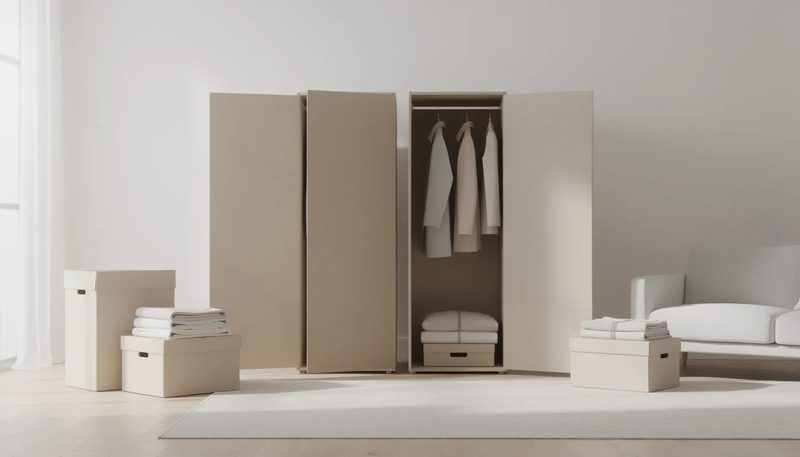 Kleiderboxen beim Umzug für sicheren Transport.