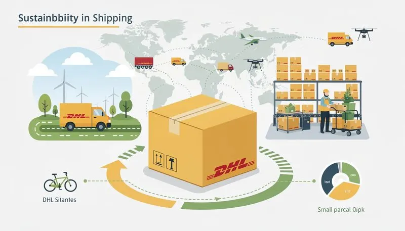 Nachhaltigkeit beim Versand mit dem DHL Kleinpaket.
