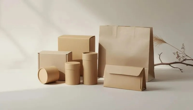 Nachhaltige Verpackungslösungen mit recycelbaren Materialien.
