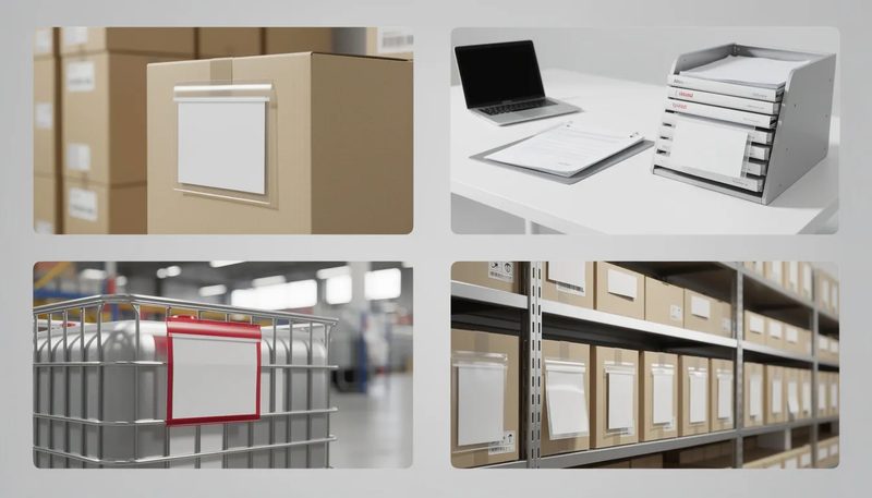 Einsatzbereiche von Lieferscheintaschen in verschiedenen Branchen.