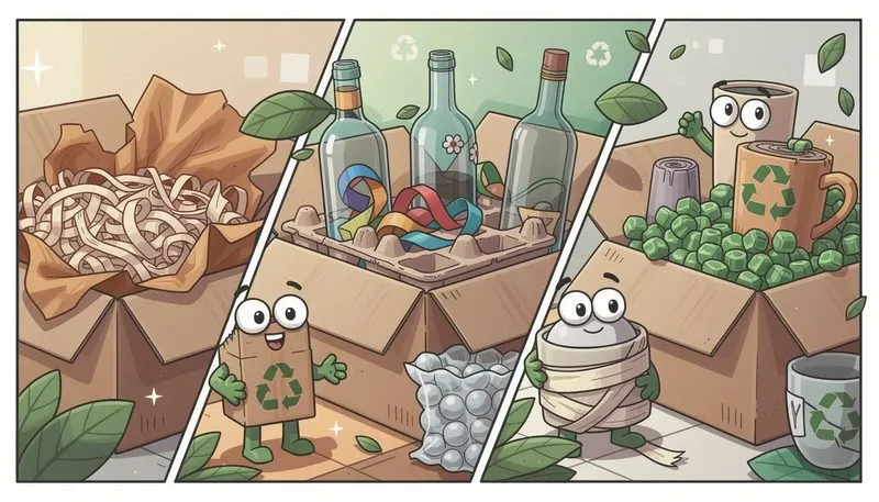 Umweltfreundliche Alternativen zur Luftpolsterfolie.