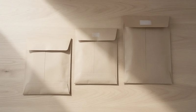 Produktdetails der braunen Luftpolsterumschläge