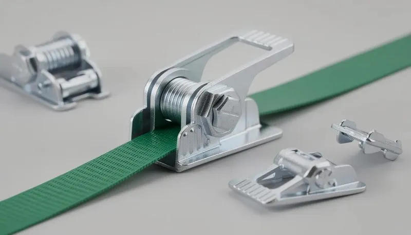 Anwendung von Metallklemmen mit Polyester-Textilband