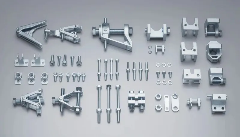 Zubehör und Sets, die im Onlineshop für Metallklemmen erhältlich sind.