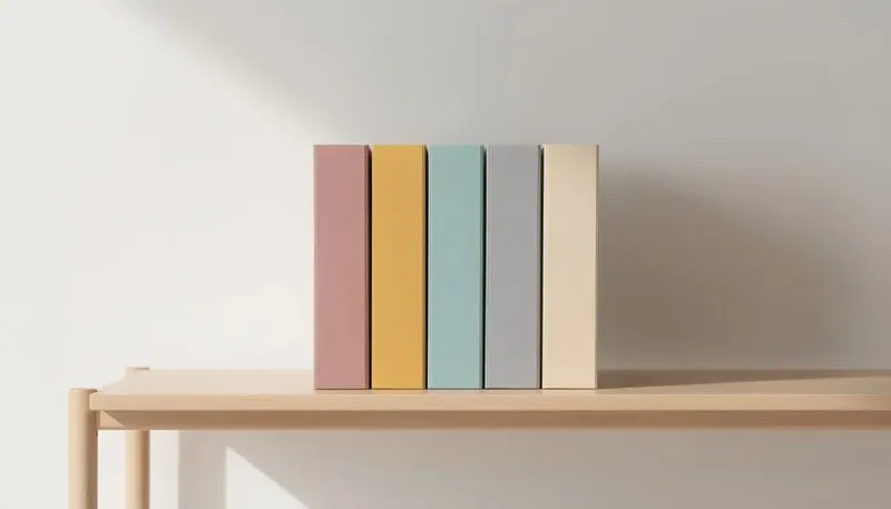 Bunte schmale Ordner in verschiedenen Farben, die eine übersichtliche Ablage ermöglichen.