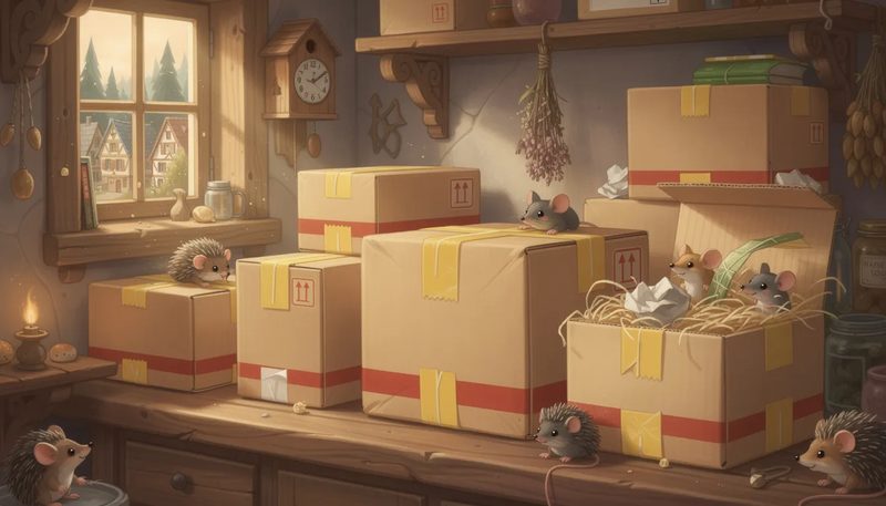 Verschiedene Versandkarton-Optionen für das DHL Päckchen M.