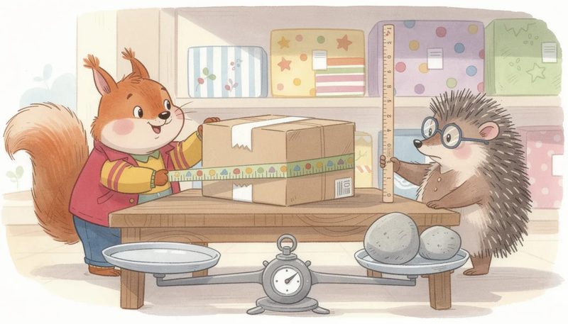 Maße und Gewicht eines Päckchen S