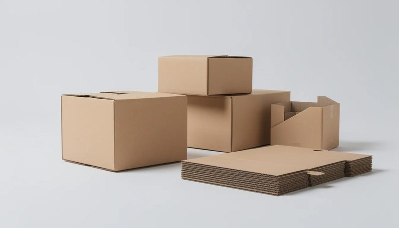 Wellpapp Faltkartons, die ihre Vorteile in der Robustheit und Flexibilität zeigen.