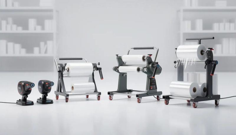 Zubehör für die Anwendung von Stretchfolien.