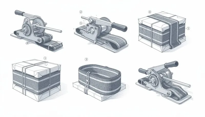 Tipps zur Handhabung von gewebtem Textil Umreifungsband mit Bandspannern.