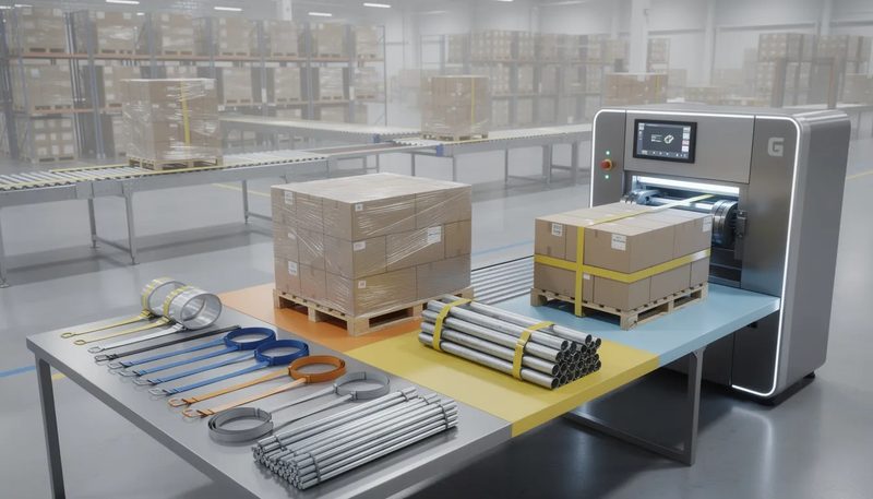 Die Auswahl des richtigen Umreifungsbands für verschiedene Packgut und Transportbedingungen.