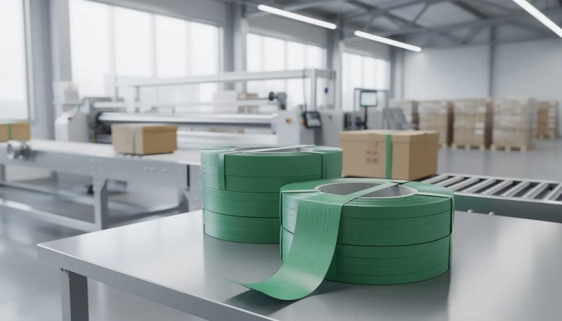 Nachhaltige Umreifungsbänder als umweltfreundliche Alternative.