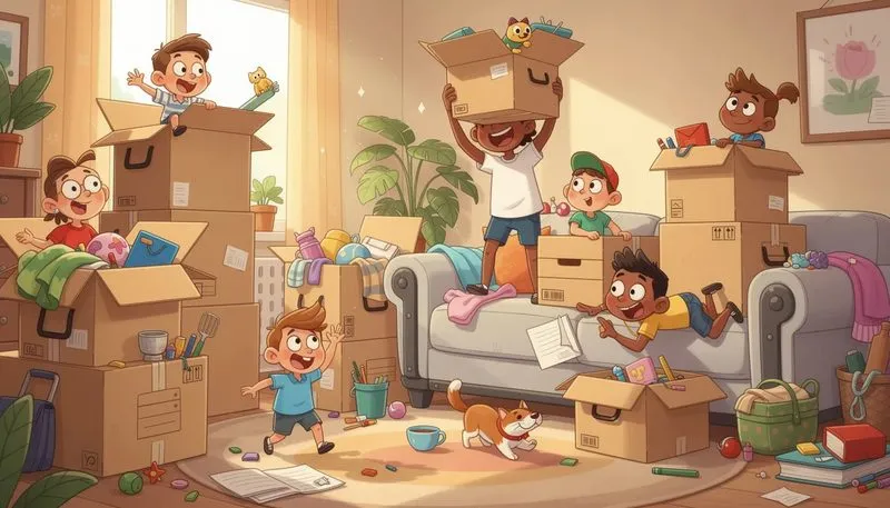 Robuste Umzugskartons mit Tragegriffen