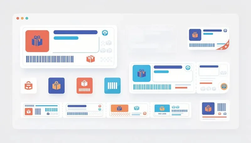 Versandetiketten Formate und Größen