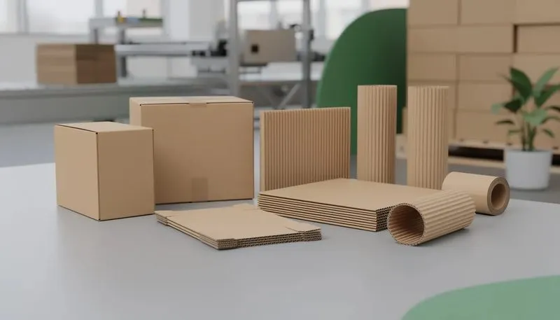 FSC-zertifizierte Wellpappe für nachhaltige Verpackungslösungen.